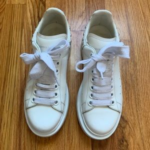 Original Alexander McQueen Oversized white studded sneakers